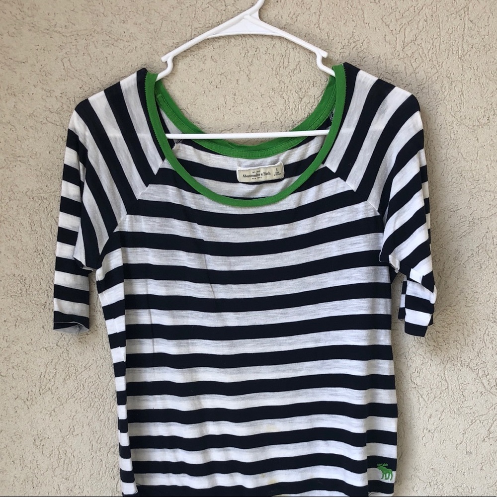 Navy striped shirt